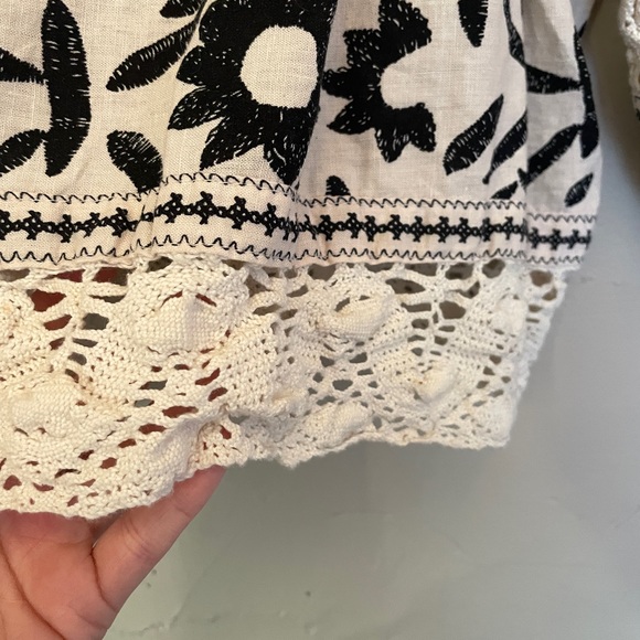 Christian Sirano square neck boho blouse XS - Picture 4 of 4